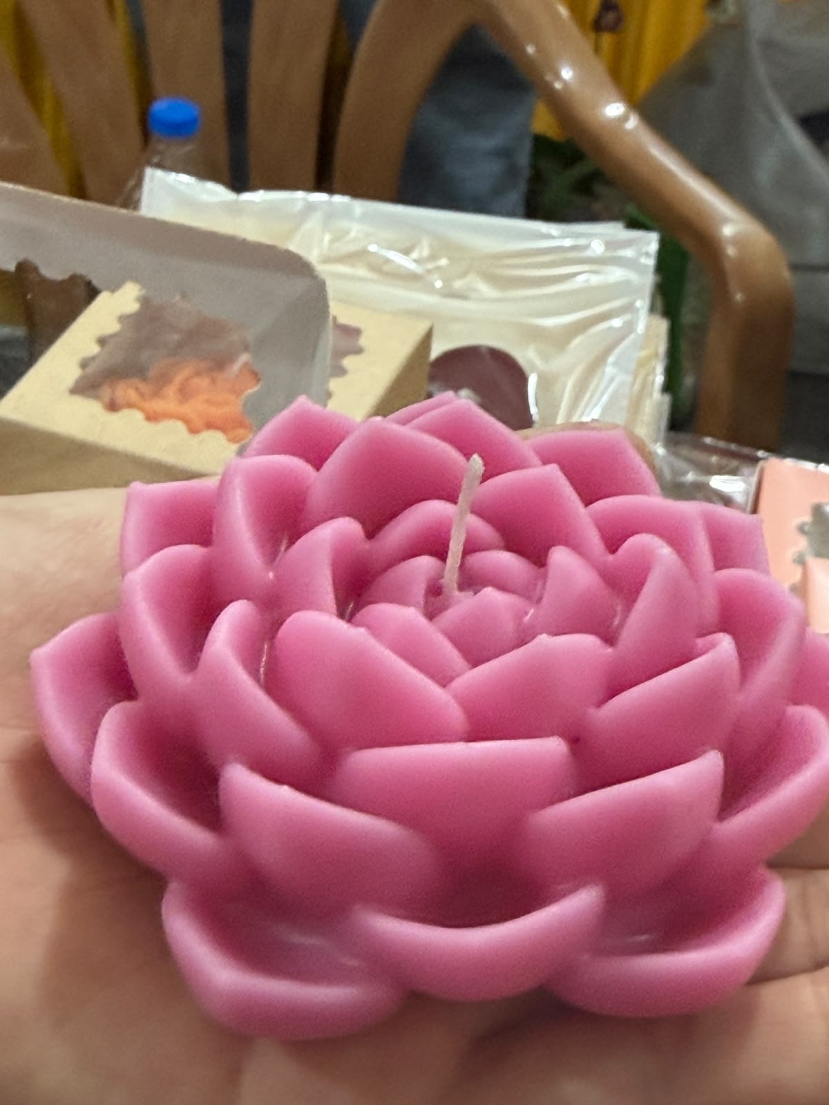 Lotus Bloom Sculpted Candle